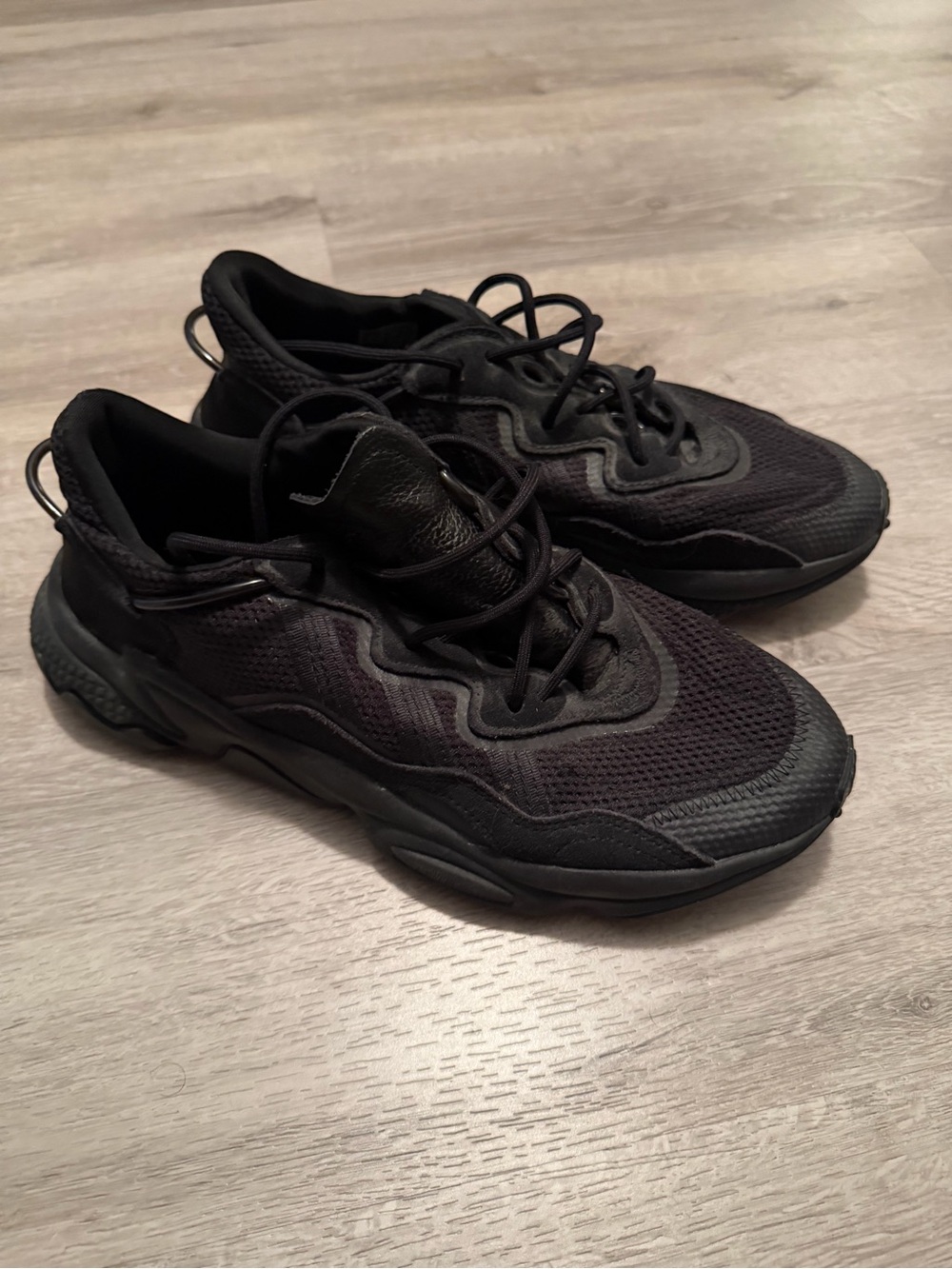 Men's Adidas All-Black Athletic Sneakers